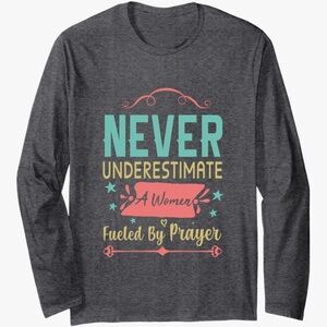 NWOT: Port and Company Gray Long Sleeve Tee